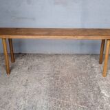 Bench 120 cm old solid wood with patina
