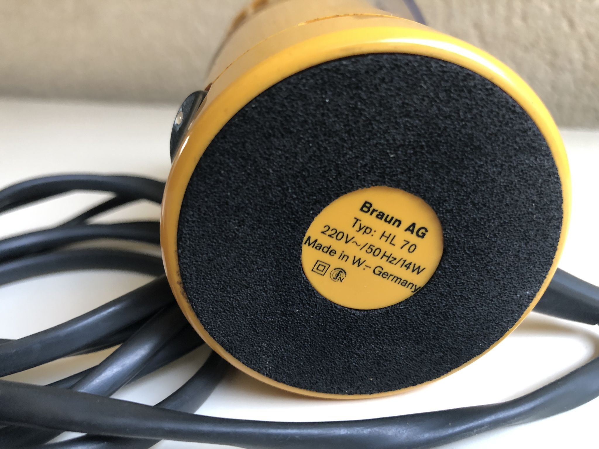 Braun HL 70 Design Reinhold Weiss vintage 1970 fan