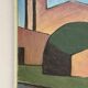 Large Original Swedish Oil on Canvas – "Spansk By" by Emil Clahr (1905–1983) – Signed – 1961 – Vintage & Framed