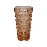 Vase vintage en verre pressé Rosaline