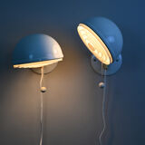 Scandinavian pair of wall sconces