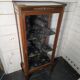Vitrine ancienne style transition Louis XV-Louis XVI en Acajou