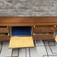 Vintage Scandinavian lowboard in teak – Minimalist sideboard from the 60s/70s.