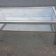 Steel coffee table, bronze and translucent glass circa 1970