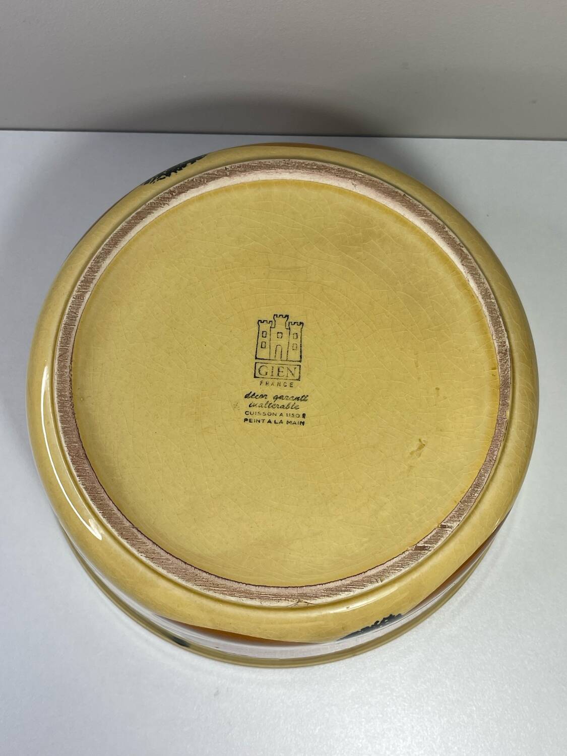 Gien earthenware tureen and gravy bowl set, Tournesol collection