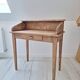 Solid wood tiered desk in a country style