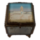 Jewel box antique, beveled glass and brass, Cherbourg the lighthouse
