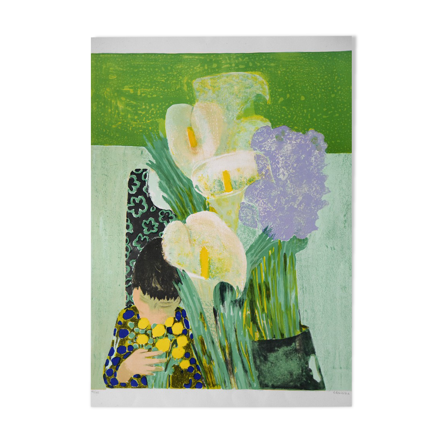Lithograph on Arches Paper by Noé Canjura, 1960s