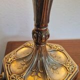 Art nouveau gilded bronze lamp signed Muller Frères