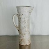 large speckled earthenware pitcher Claude Paci Vallauris
