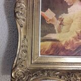 Gilded wooden painting