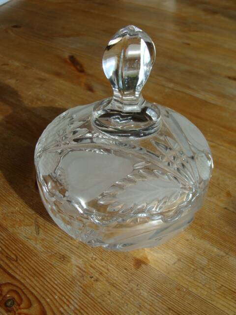 Vintage crystal candy box