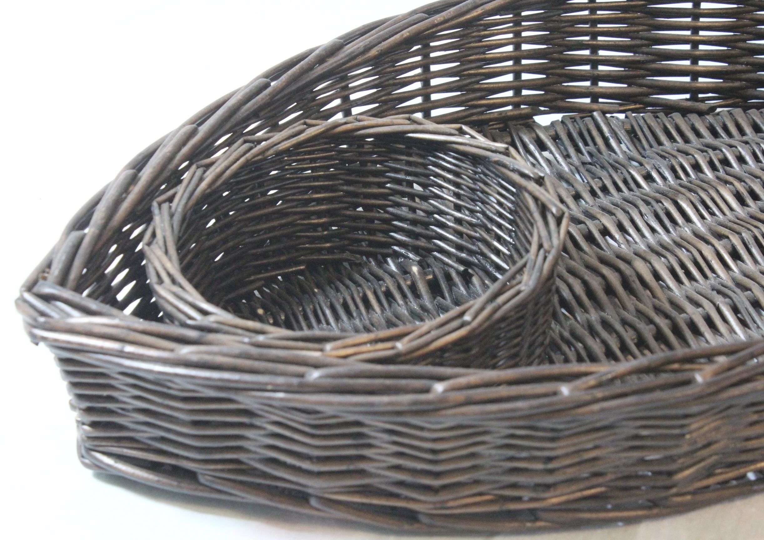 Wicker basket shaped fish