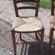 6 antique mulched chairs