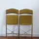 Lot de 2 chaises pliantes en velours