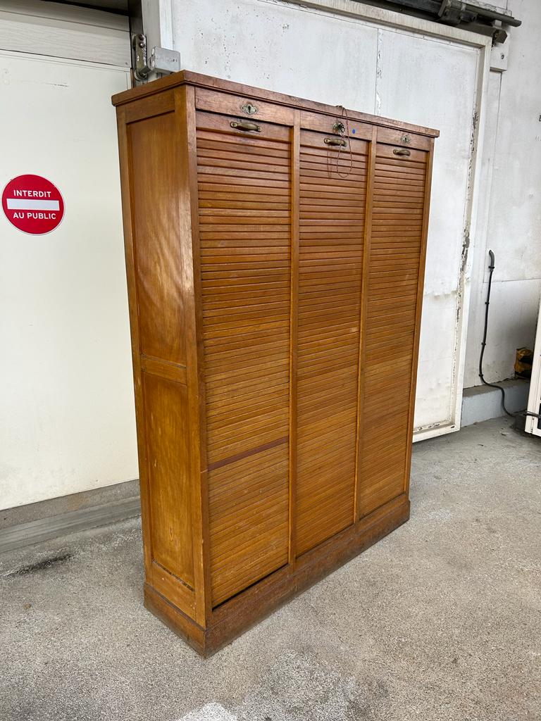 Triple oak curtain binder early xxth curtain Scholz Star Paris