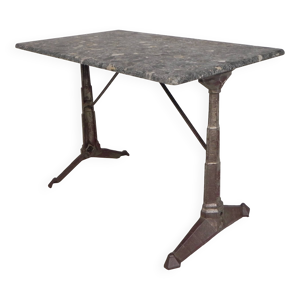 table bistrot avec plateau - marbre