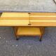 Scandinavian extendable solid wood side table folding 1980