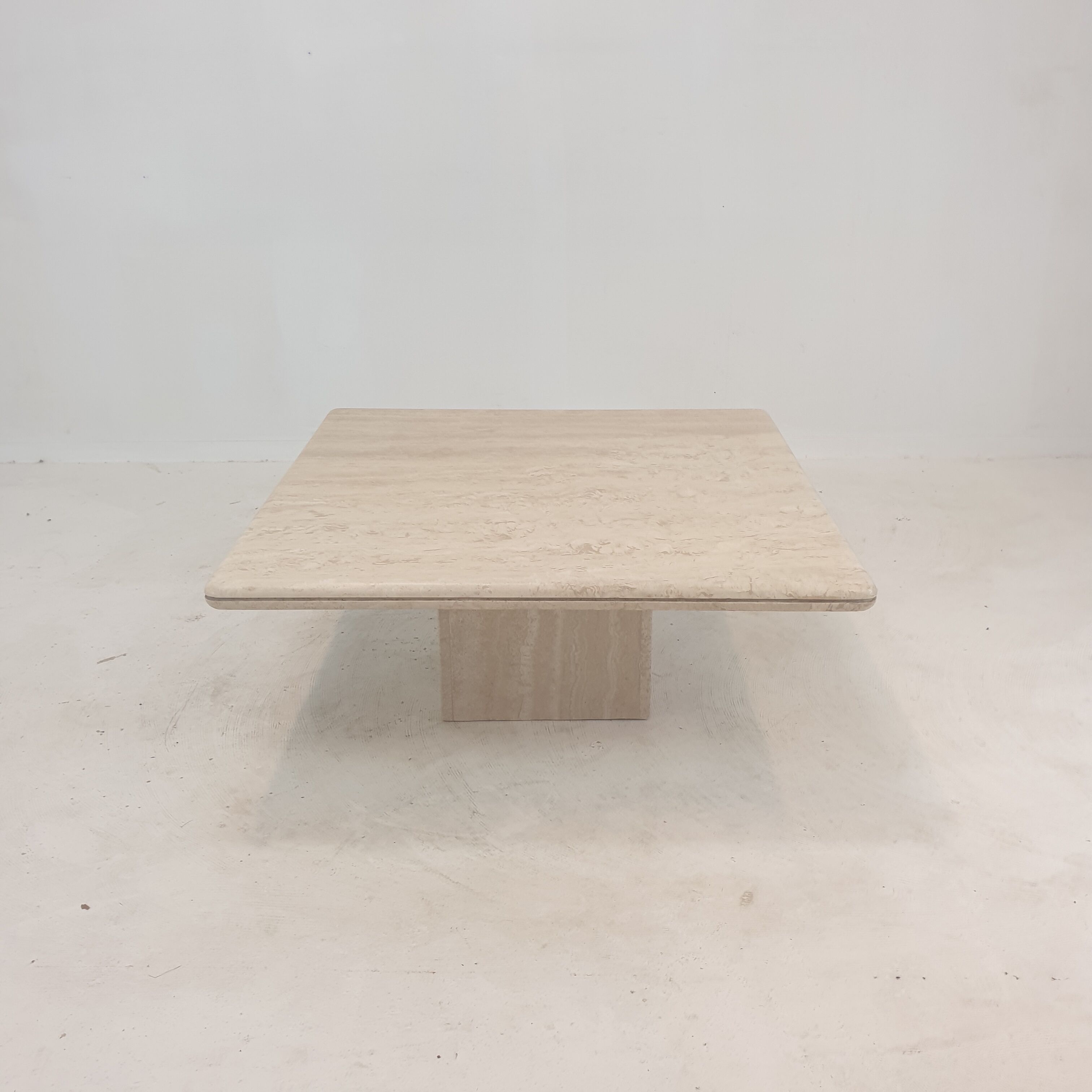 Italian Travertine Coffee Table, 1980's