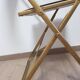 Set of 4 opera theater folding chairs from the 70s two-tone velvet brass