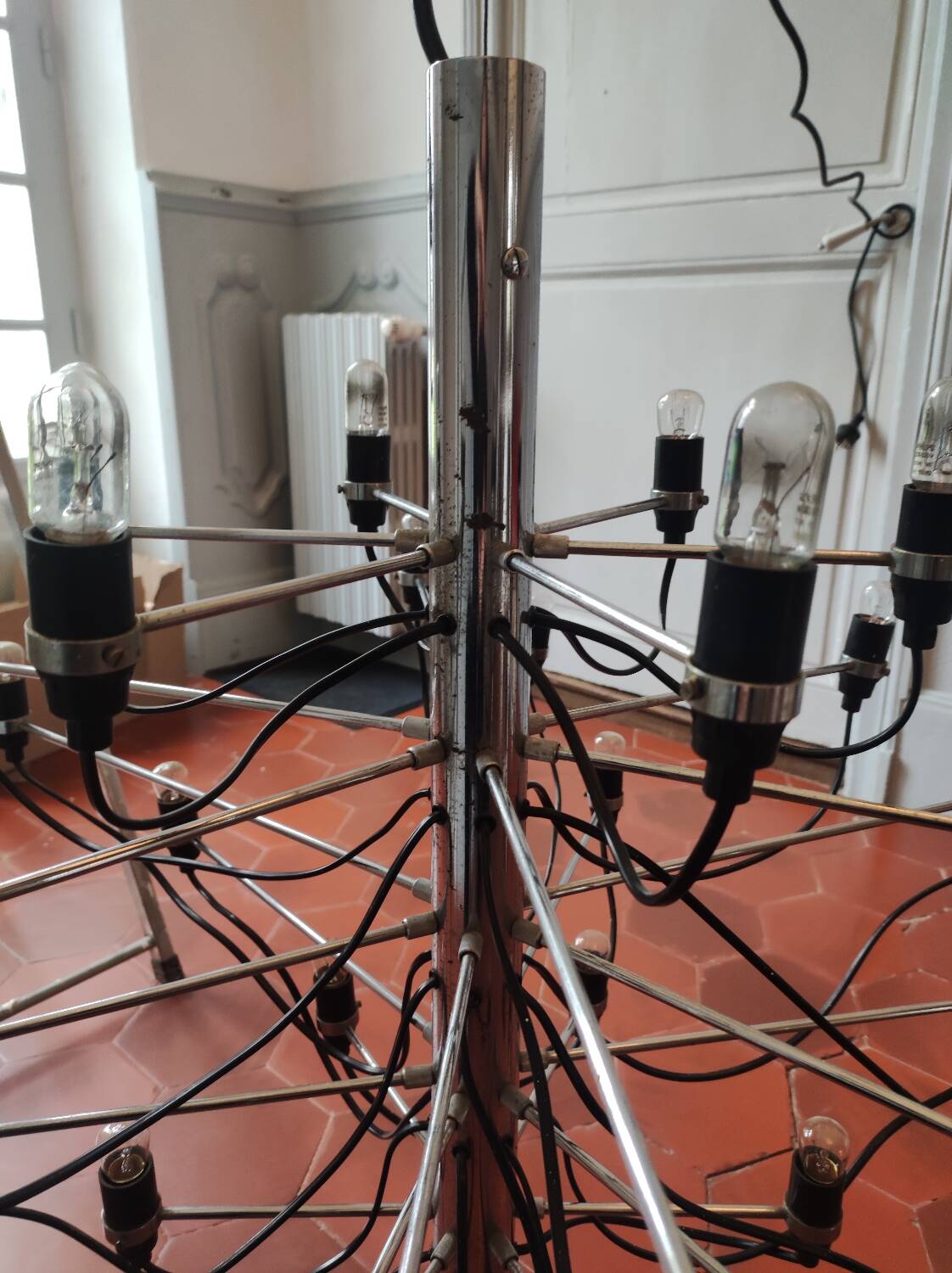 2097-30 bulb pendant light Gino Sarfatti from the 70s Arteluce