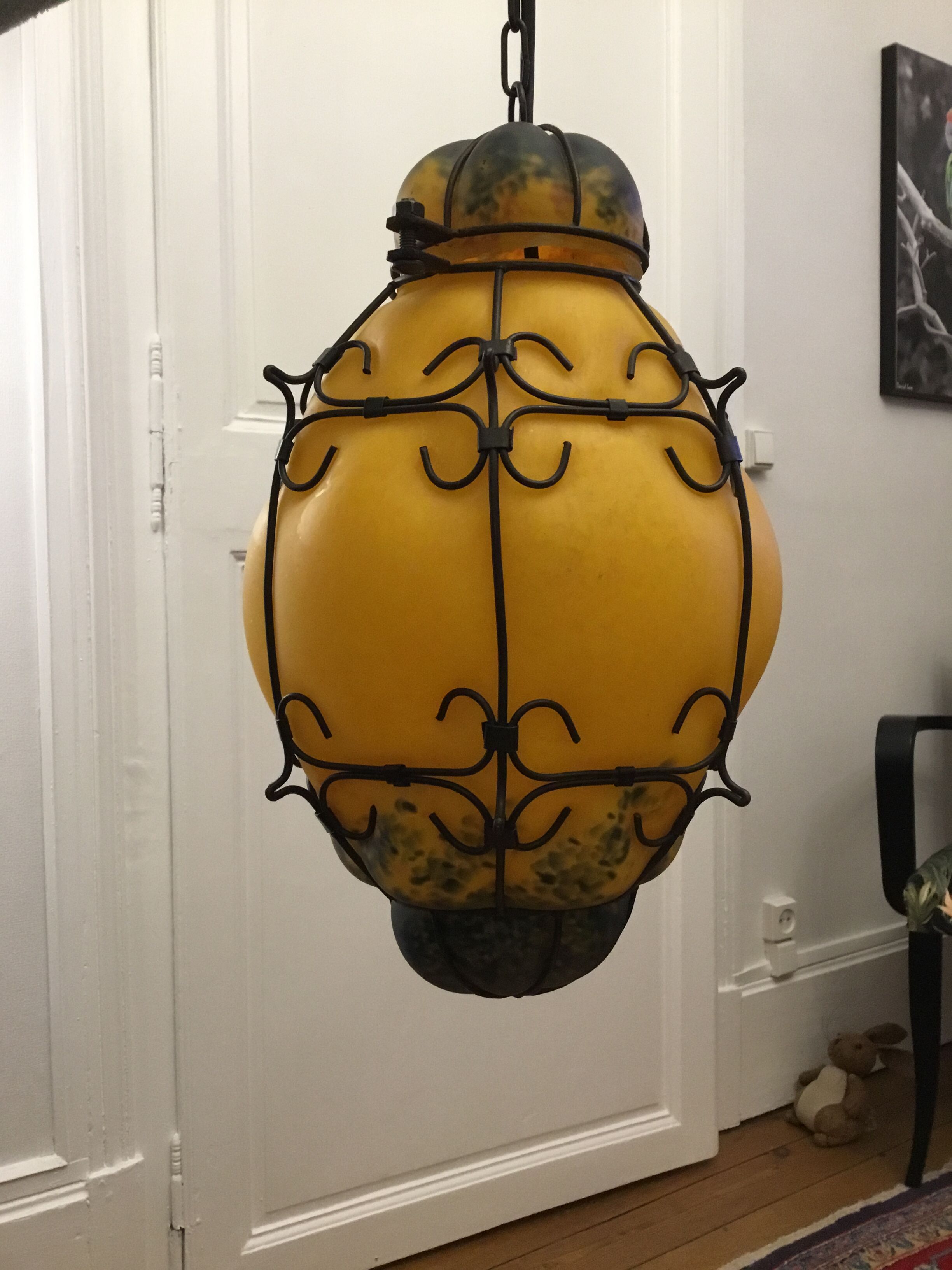 Venetian lantern in Murano glass