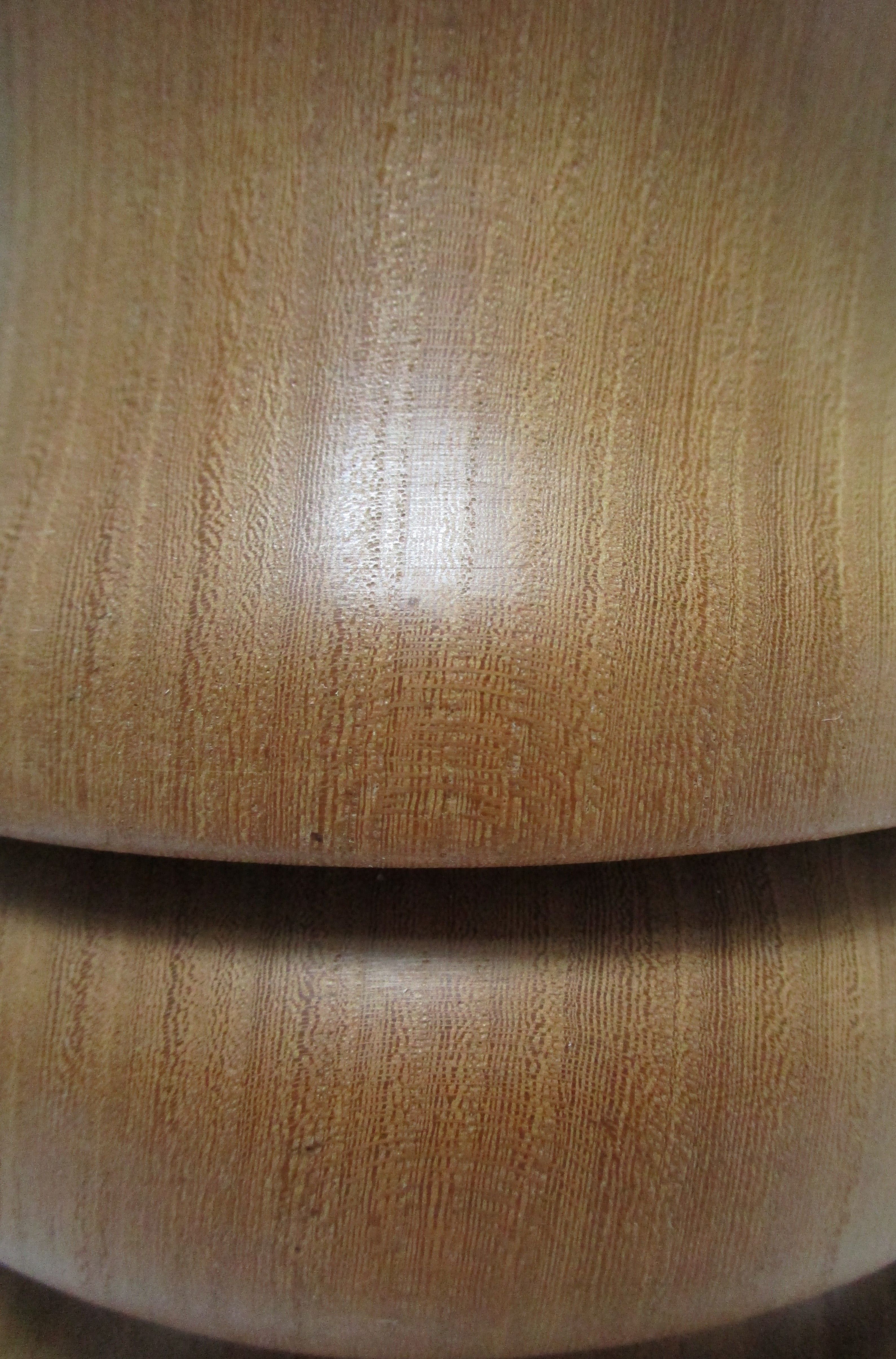 Lamp foot XL solid wood veined turned vintage