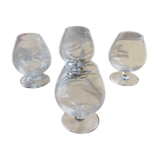 Set of 4 new Lorraine Crystal glasses