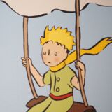 Antoine de Saint-Exupéry: The Little Prince flies with the clouds, lithograph.