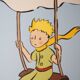 Antoine de Saint-Exupéry: The Little Prince flies with the clouds, lithograph.