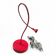 Red desk lamp "jansjö" by ikea - pop design