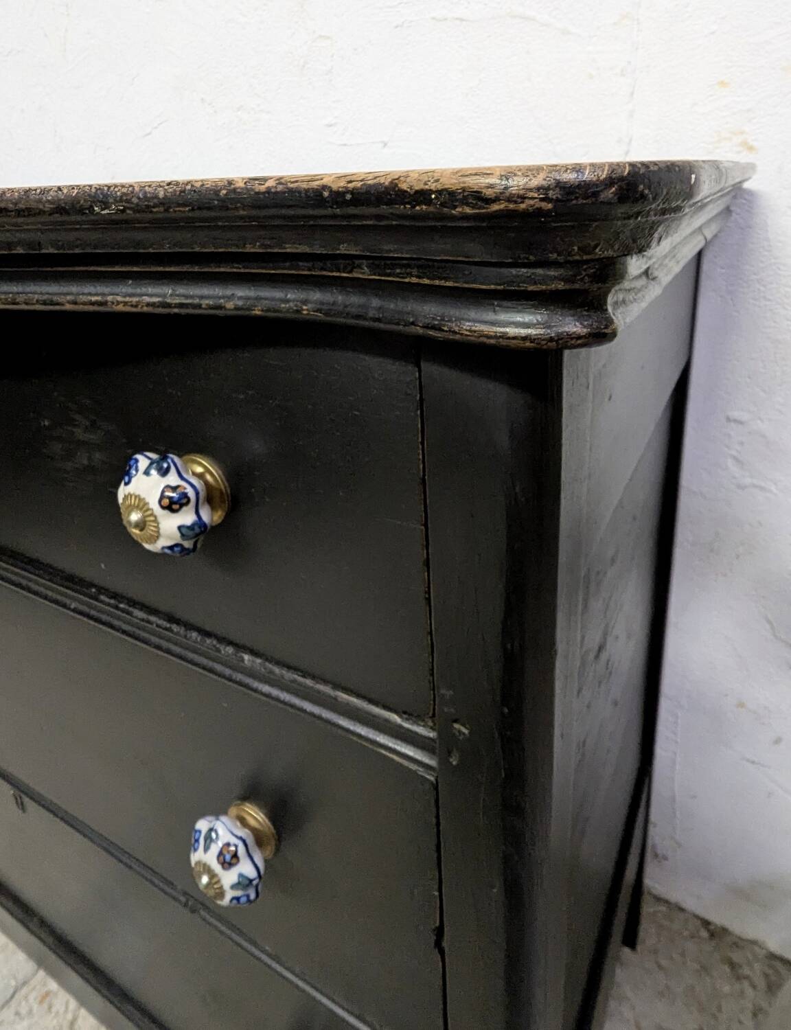 Commode Anglaise Milieu 20e Siècle Patine Shabby