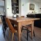 Walnut farmhouse table 200x80 8 people.