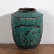 Vase chinois ancien à cadre octogonal (vers 1820) #19