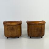 Set of 2 club armchairs
