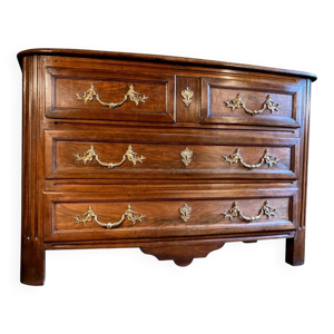 Commode en noyer Régence - chinois