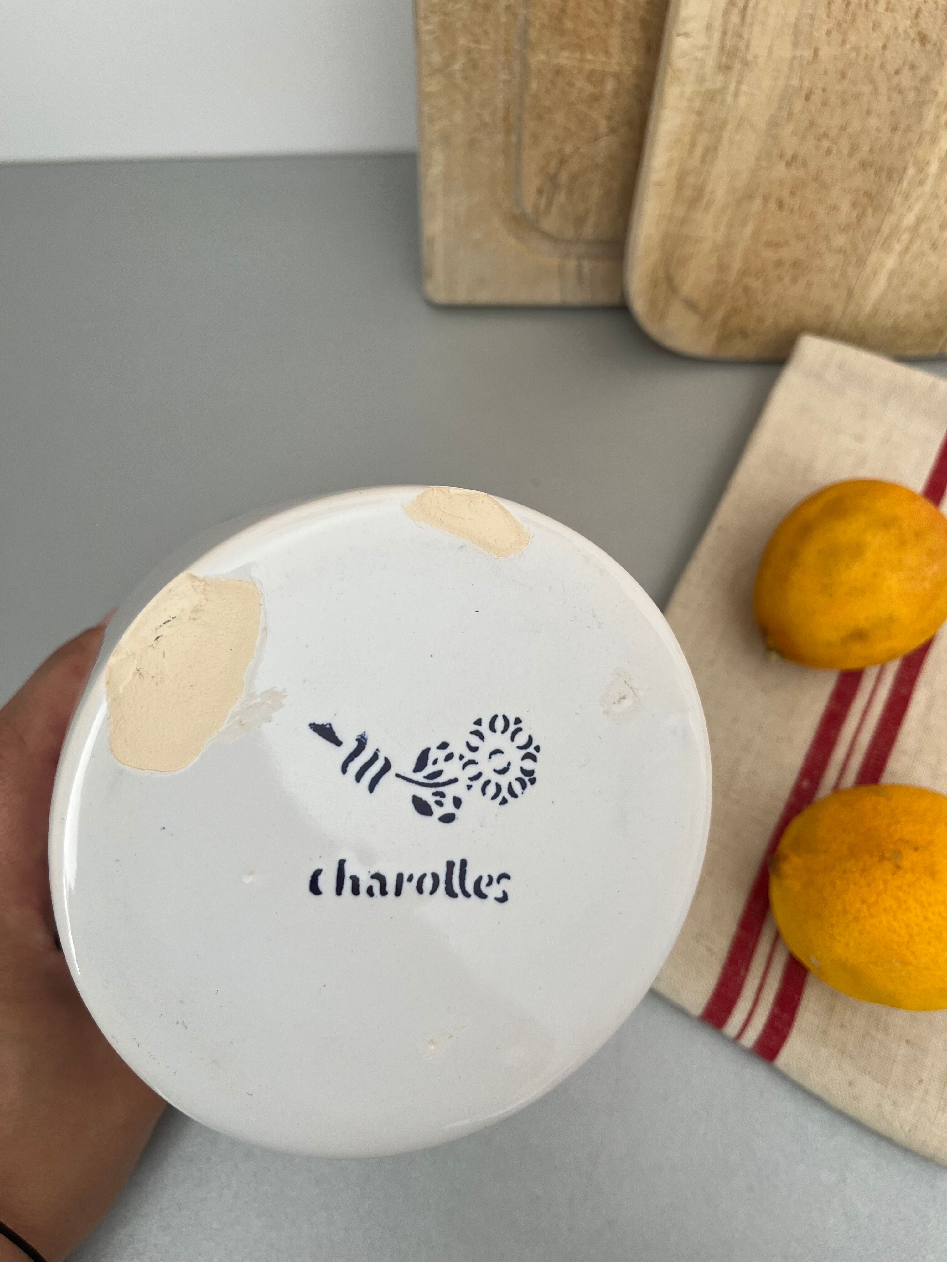 Charolles ceramic “olive” pot