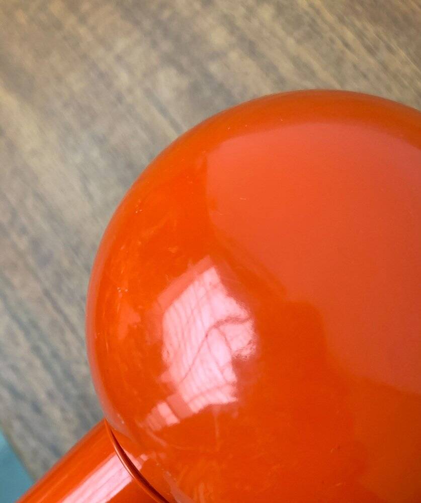 Vintage Italian Space Age Hebi table lamp by Isao Hosoe for Valenti Luce, 1970s.