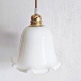 Vintage opaline portable lamp