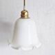 Vintage opaline portable lamp