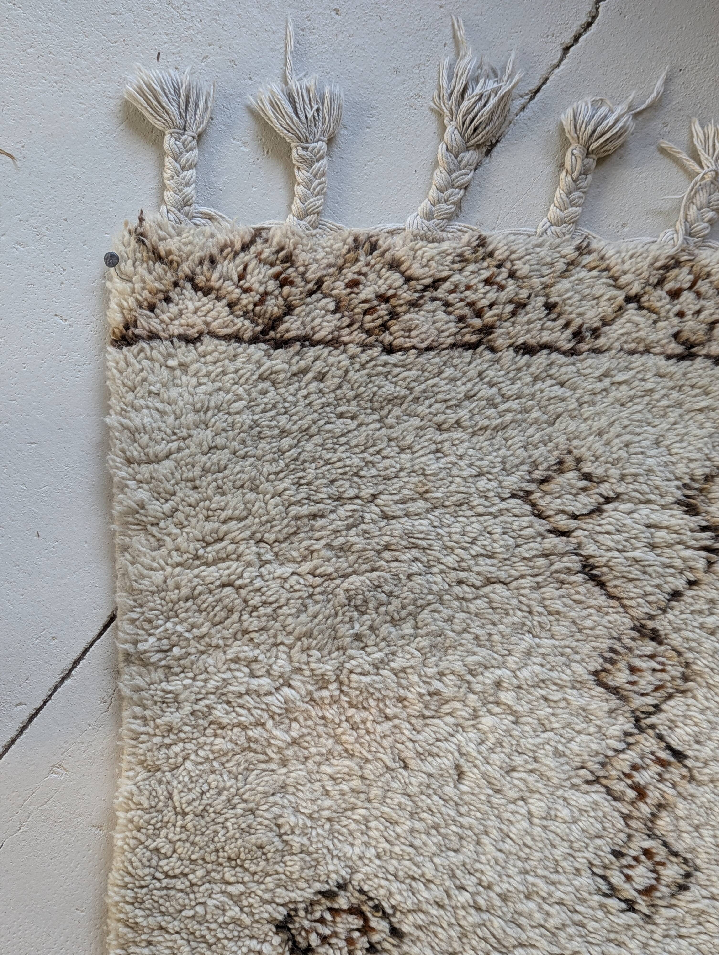 Tapis marocain vintage en laine
