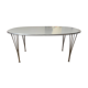 Table Superellipse B611 blanc et piètement chromé, Fritz Hansen