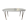 Table Superellipse B611 blanc et piètement chromé, Fritz Hansen