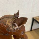 Très ancien cheval à tirer art populaire