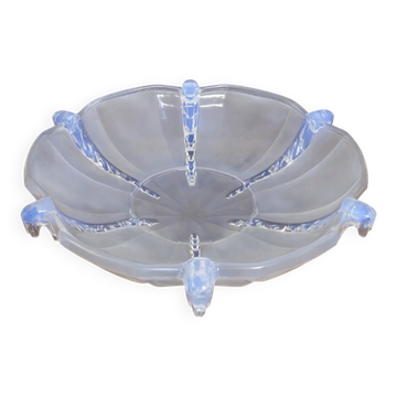 Centre de table en verre opalescent – Art Déco