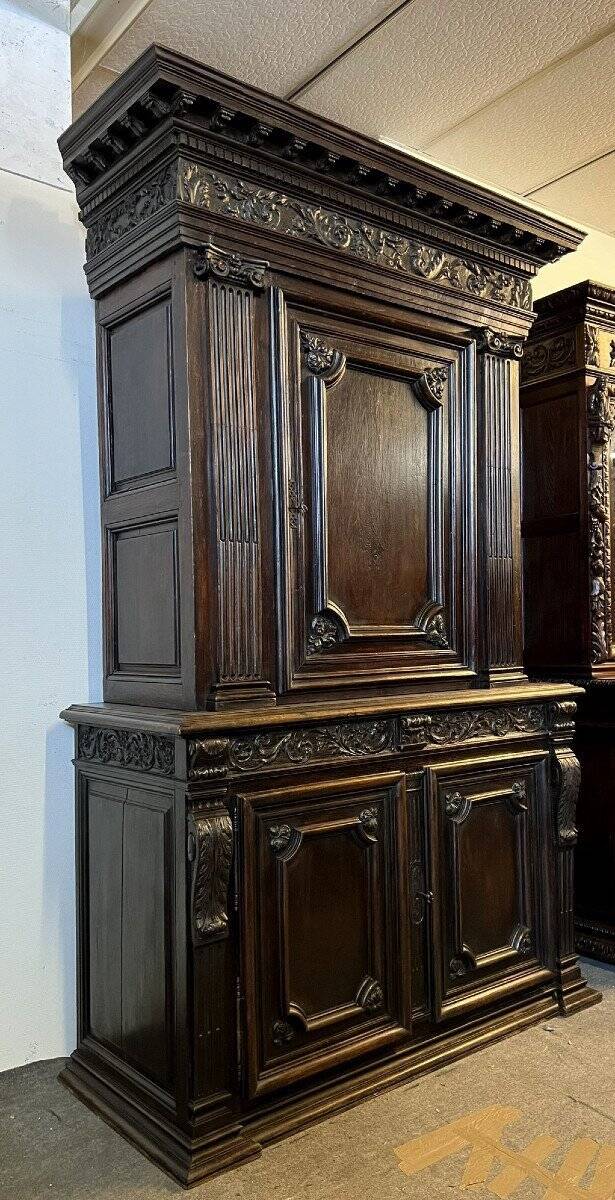 Important Renaissance Style Walnut Cabinet