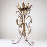Gilded Metal Planter with Leaves Att. Hans Kögl , Germany, 1970s
