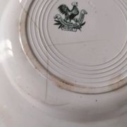 Antique plate Faïencerie Saint-Amandinoise model Muguet from the 1900s