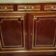 Buffet Parisien style Louis XVI – Acajou et laiton doré – Plateau marbre –