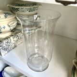 Vase en verre transparent